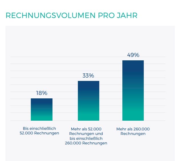 Rechnungsvolumen pro Jahr